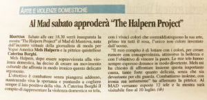 The Halpern Project articolo da Gazzetta di Mantova